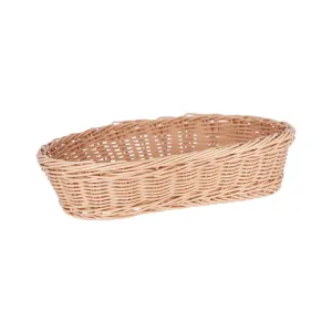 CHEF INOX OVAL BREAD BASKET POLYPROPYLENE 300x225x75mm Box Size 6