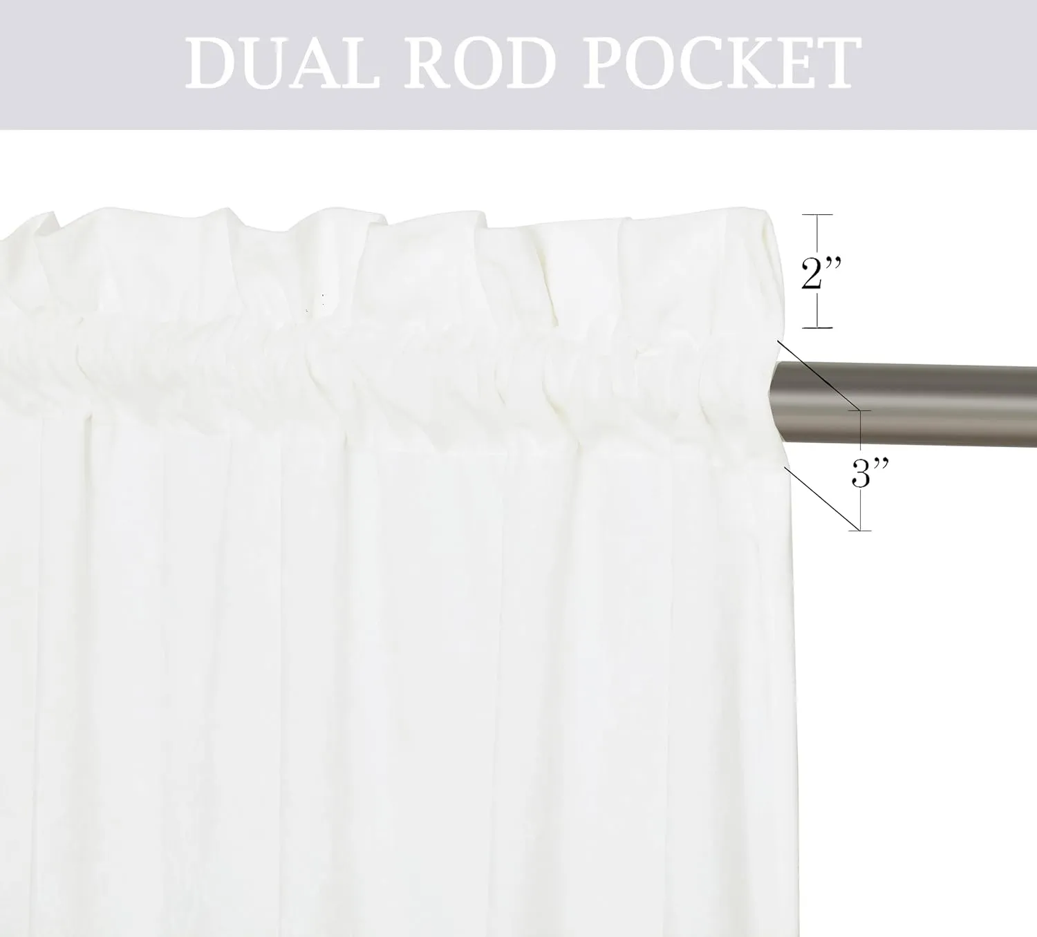 Chezmoi Collection Lux Cream White Crushed Velvet Curtains 2 Panel Set - 72 inches Long Room Darkening Luxury Distressed Velvet Rod Pocket Window Drapes for Living Room Bedroom 50" W x 72" L