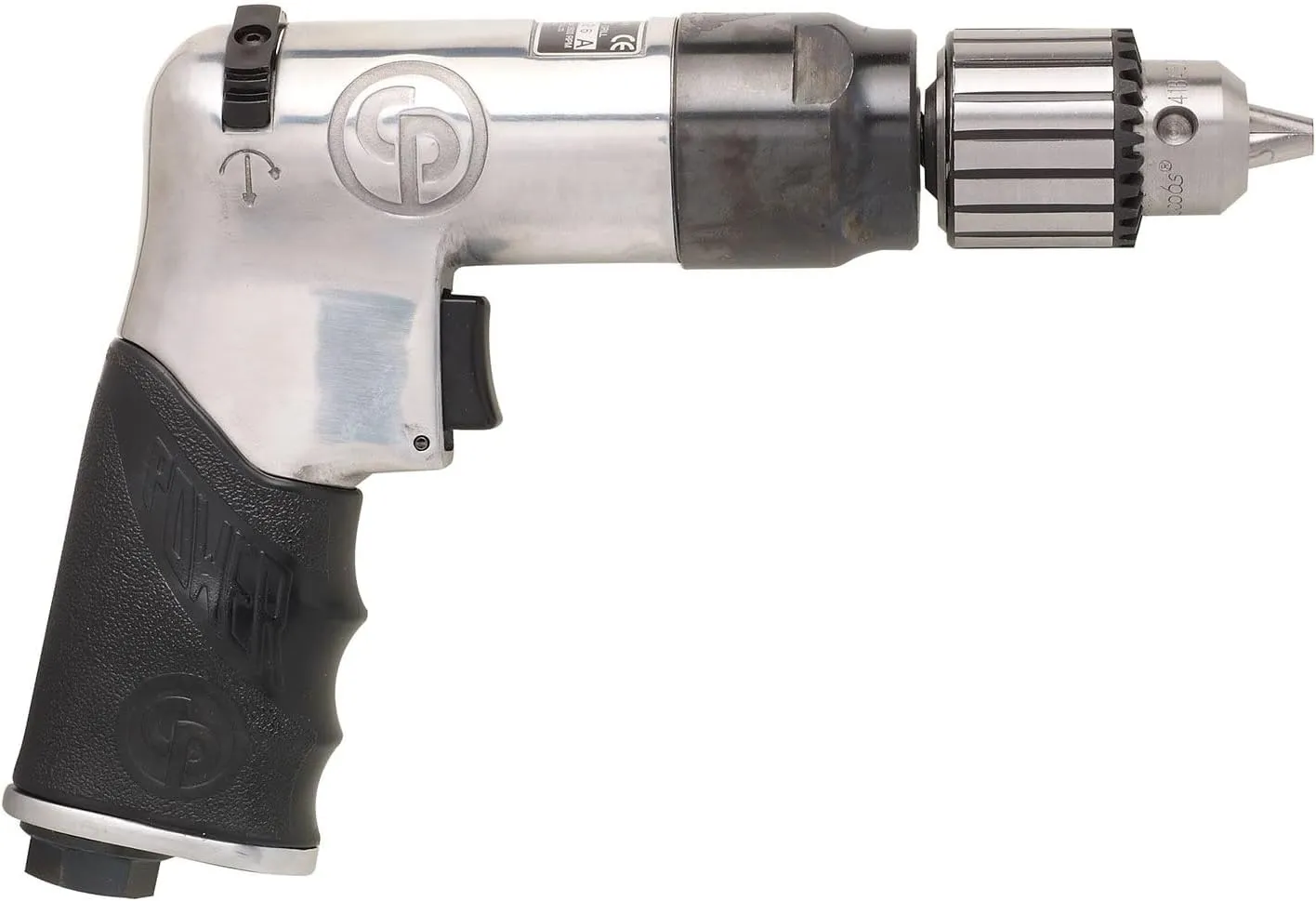Chicago Pneumatic CP789R-26 - Air Power Drill, 3/8 Inch (10mm), Reversible, Keyed Chuck, Aluminum Housing, Pistol Handle, 0.43 HP / 320 W, Stall Torque 3.1 ft. lbf / 4.2 NM, 2600 RPM, Home Improvement