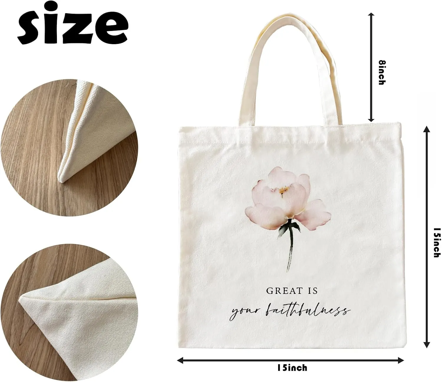 Christian Tote Bag, Christian tote Bag for Women, Bible tote bag, Bible Tote Bags for Women, Foral Tote Bag