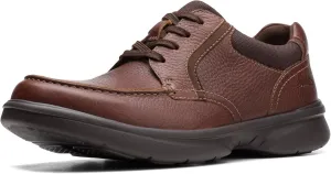 Clarks Mens Bradley Vibe Faux Leather Lace-Up Oxfords