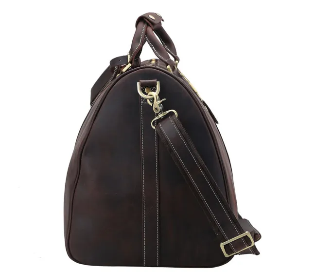 Classic Fashion Cows Hide Leather Duffel Bag