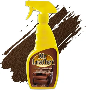 Cleaner and Conditioner (16 oz) - Safe for All Leather & Vinyl - Hydrate and Shine with Water-Repellent Protection for Couches, Car Interior, Shoes, and Bags