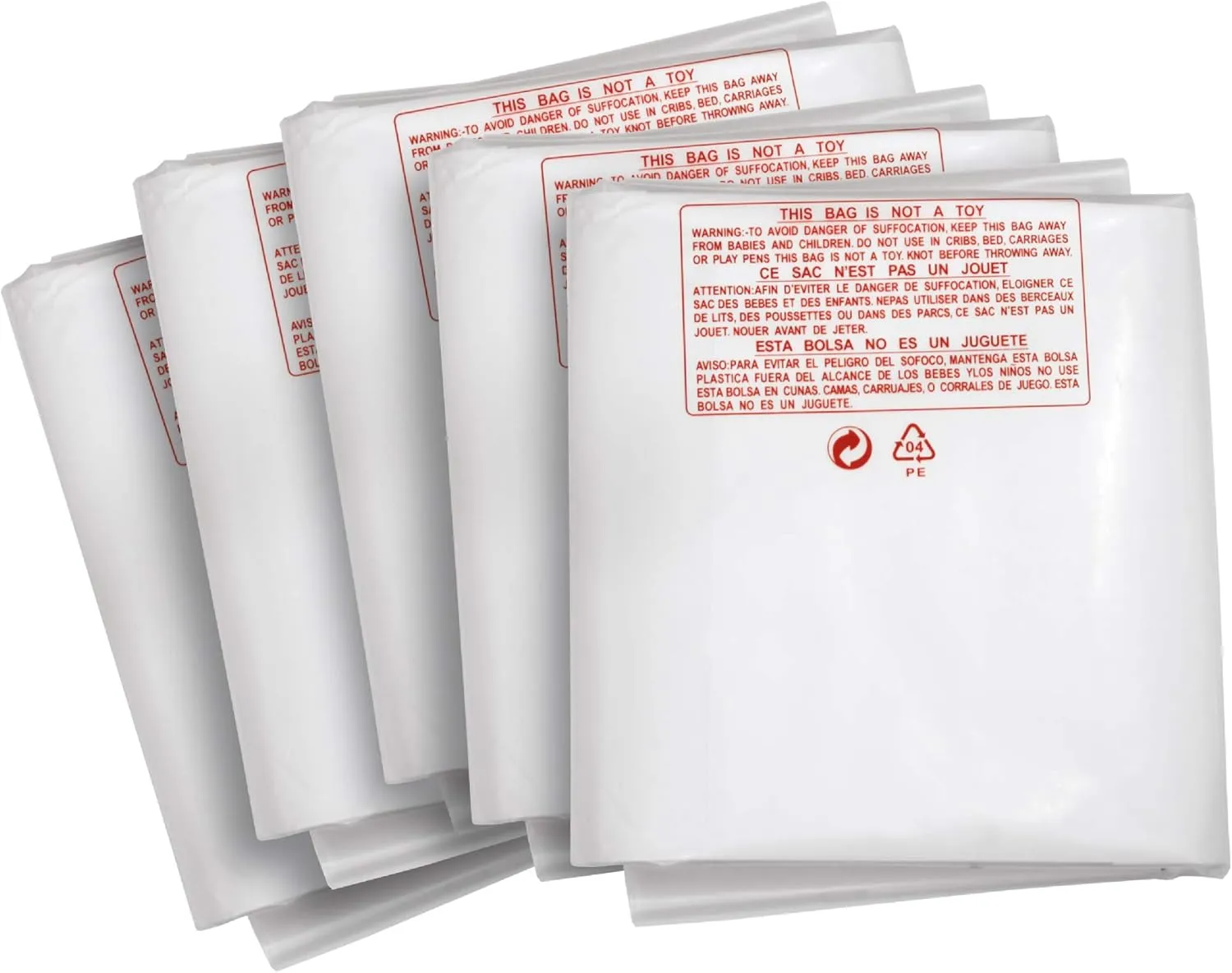 Clear Plastic Dust Collector Replacement Bag 5 Pack 20" Diameter by 43" Long For Machines with 20" Filter Drums 5 mil Thick