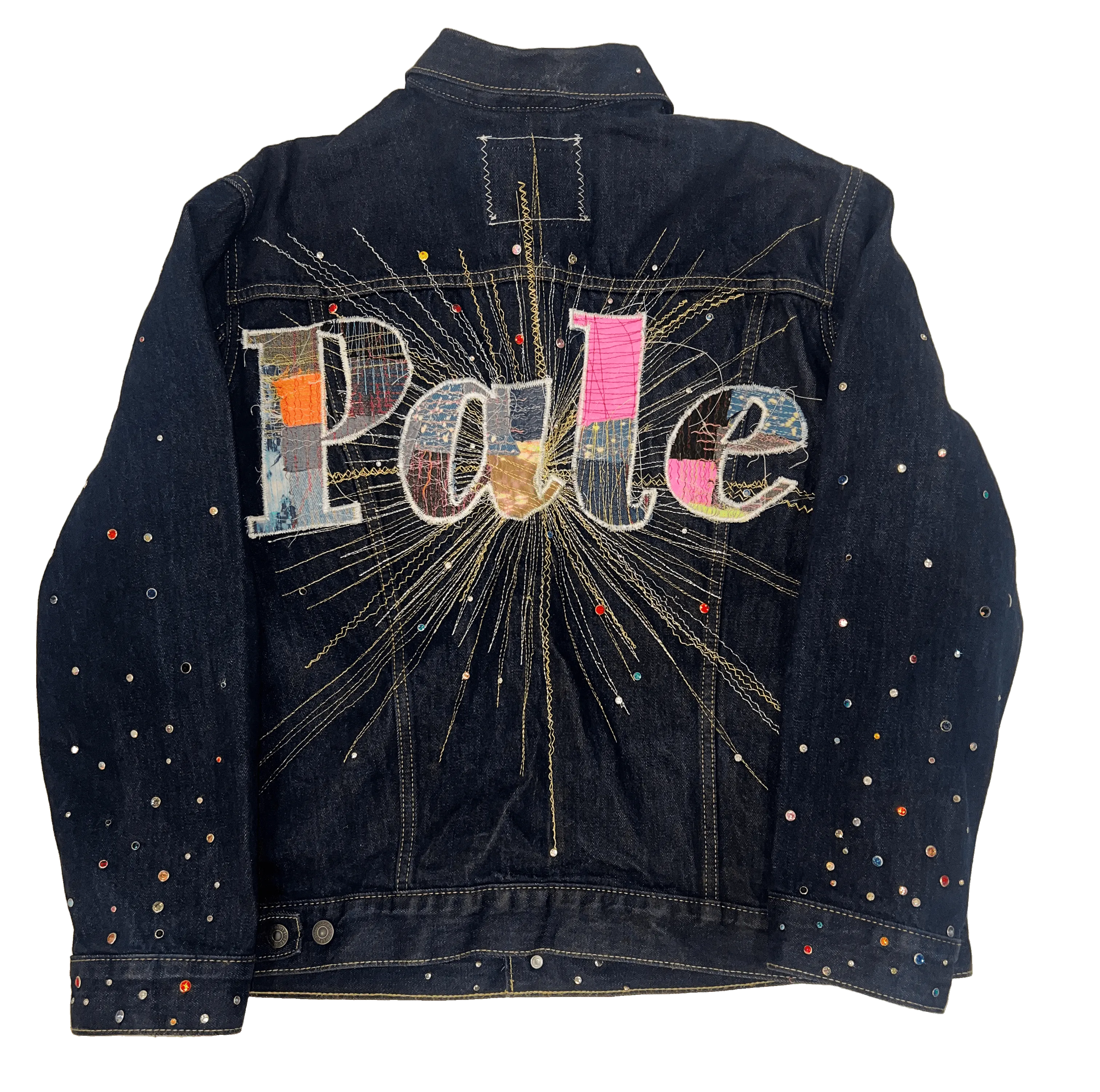 CLUSTERED RIVETWORK TRUCKER JACKET