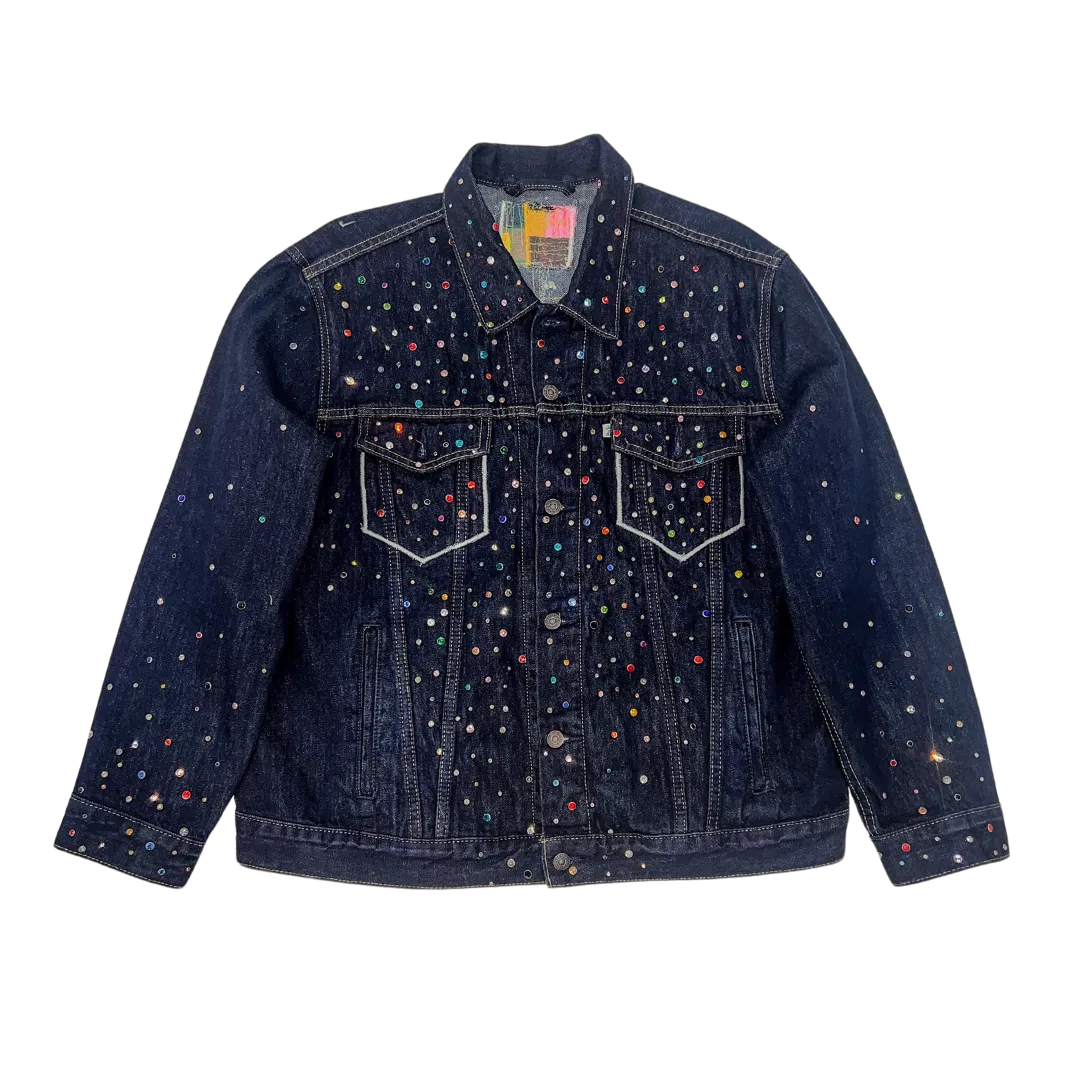 CLUSTERED RIVETWORK TRUCKER JACKET