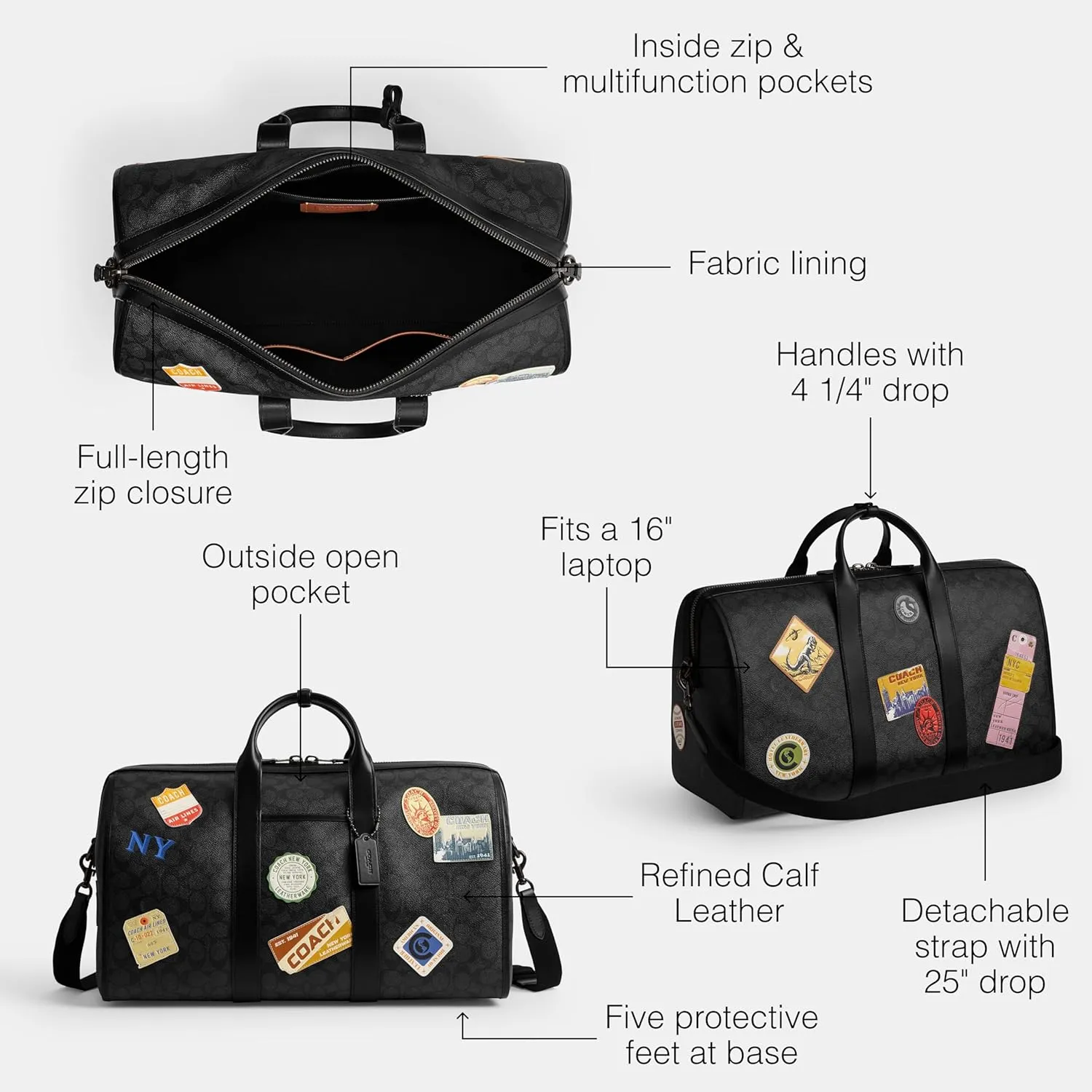 Coach Men's Gotham Duffle 45