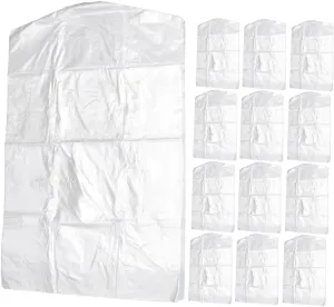 Coat Covers for Closet 20pcs Garment Bags for Dry Cleaning Clothing Covers Dress Storage Hanging Bags Portable