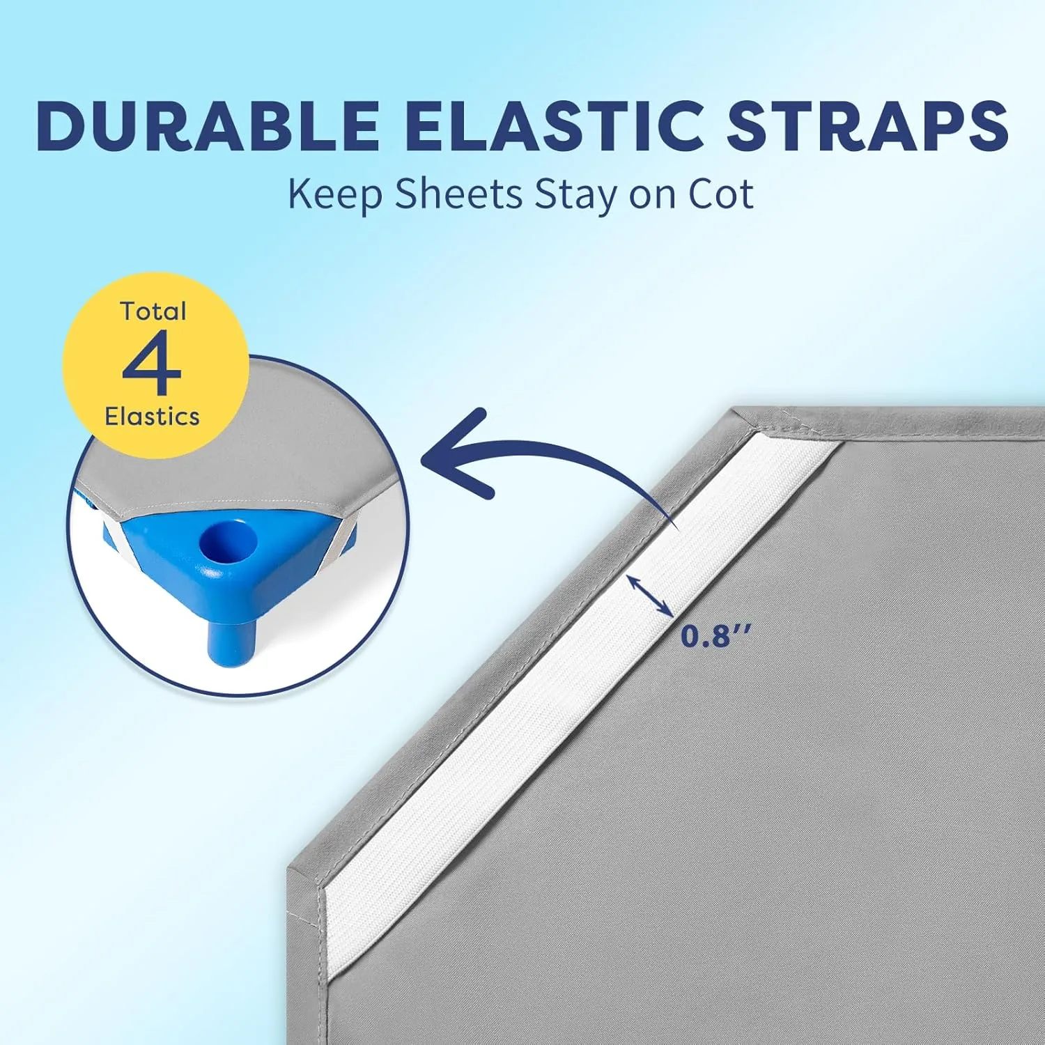 Comfyanno Cot Sheets for Daycare Toddler Size - 23" x 40" - 10 Pack Bulk - Soft & Comfortable Brushed Microfiber - Fitted Cot Sheet Cover - for Daycare/Preschool Kids, Boy/Girls Nap Time - Grey