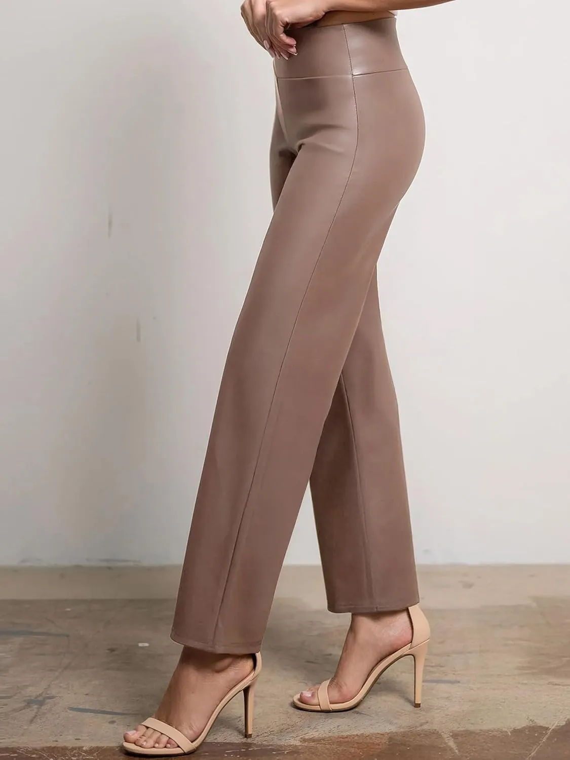 Conceited Leggings for Women in Luxe Velvet or Vegan Faux Leather - Available in Regular and Plus Size