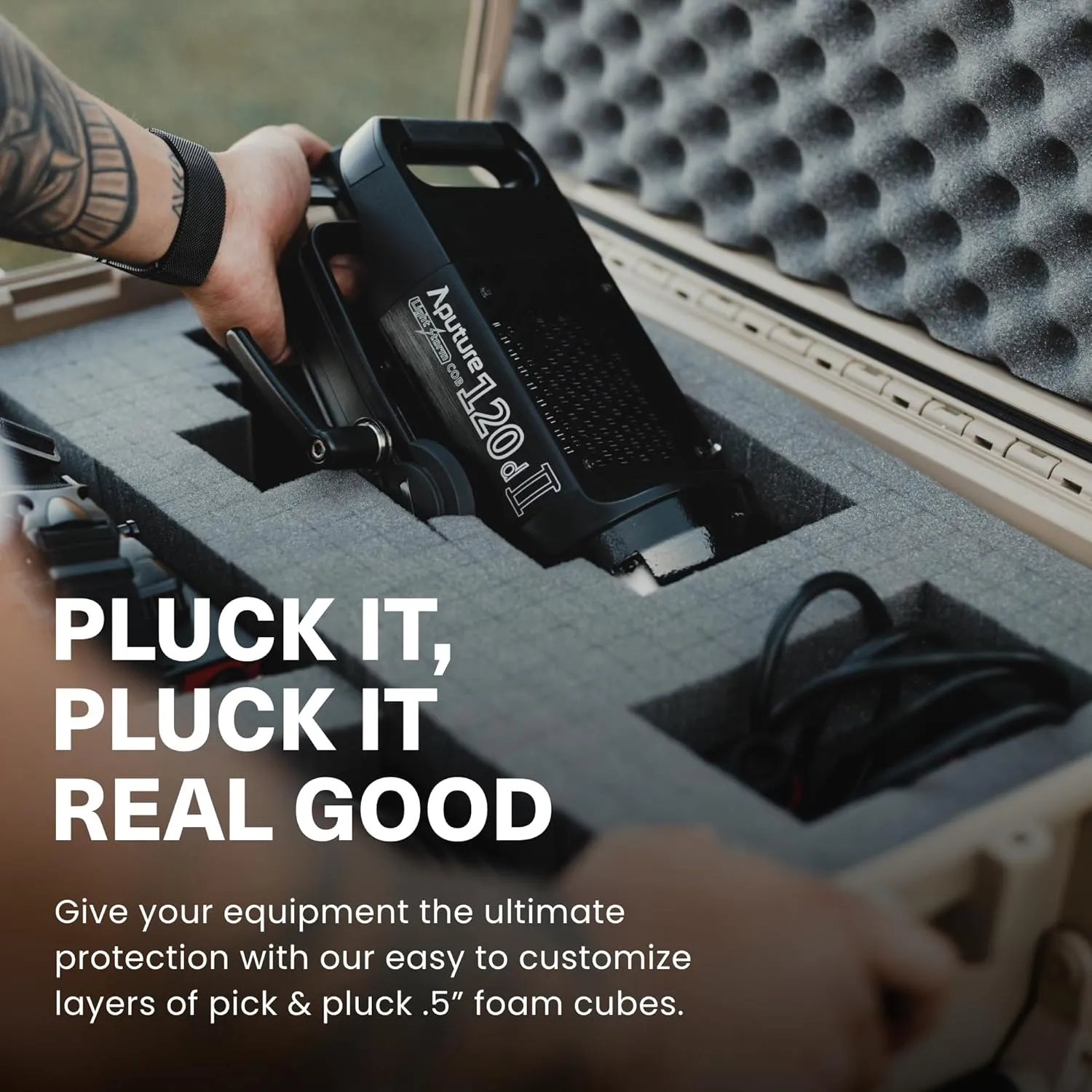 Condition 1 25" Large Waterproof Hard Case Model 839 with Foam, Portable Protective Storage Box for Travel, Hunting, Military, Tactical, Made in USA, 24.50"x 19.46"x8.41" Black