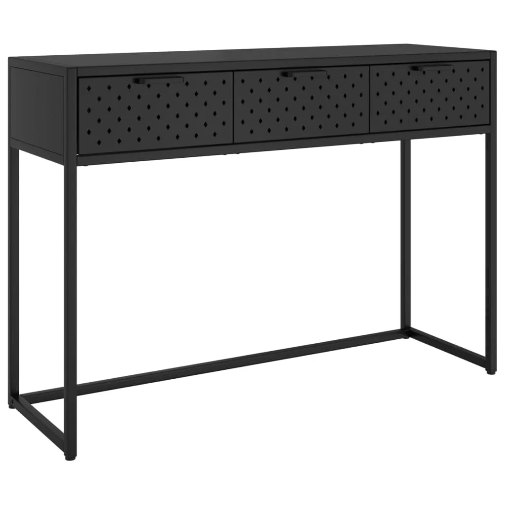 Console Table Entryway Table Hall Narrow Side Table with Drawer Steel
