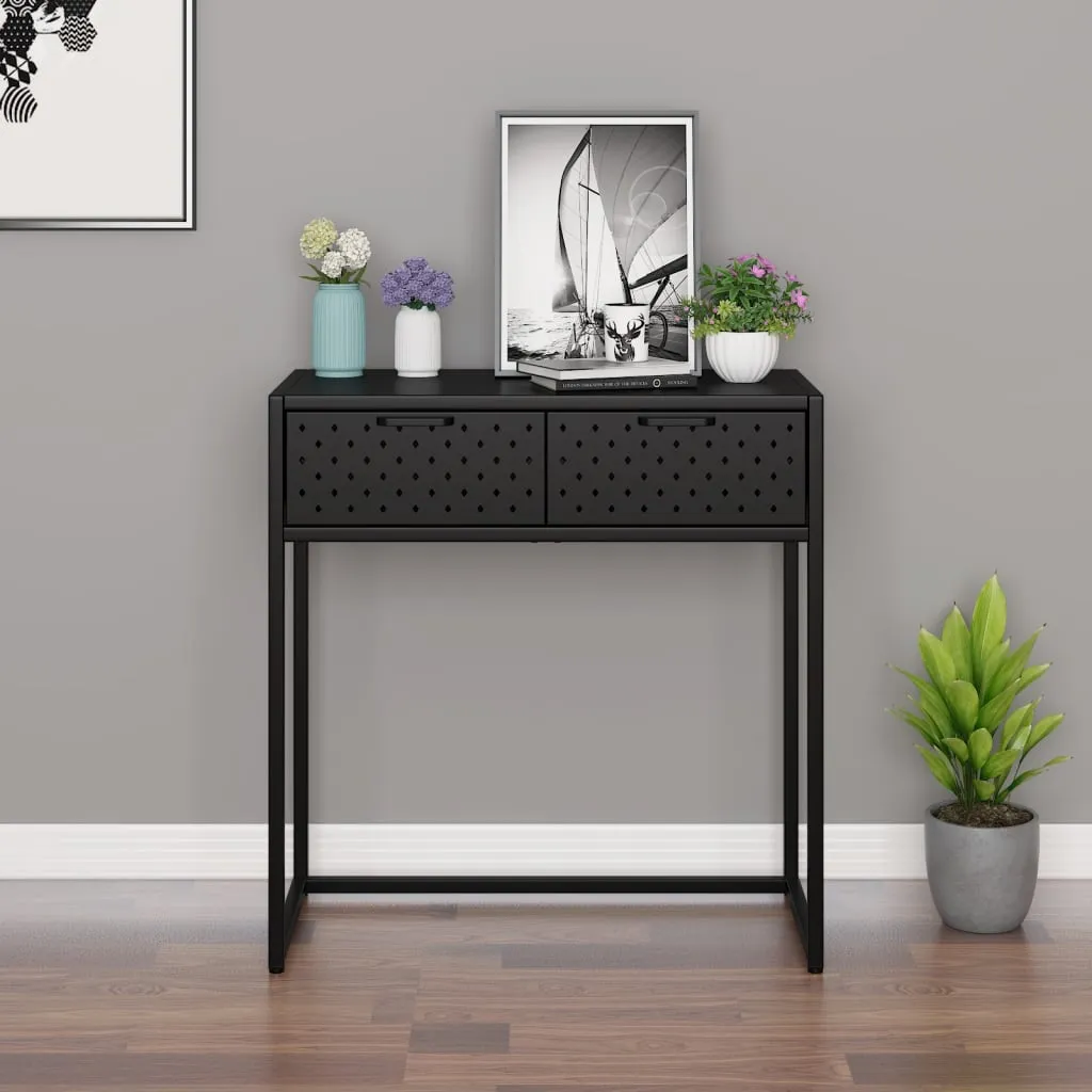 Console Table Entryway Table Hall Narrow Side Table with Drawer Steel