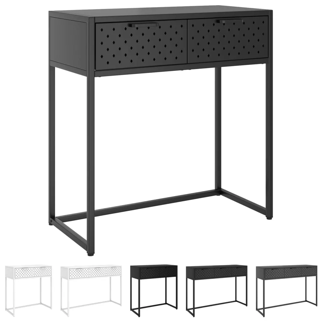 Console Table Entryway Table Hall Narrow Side Table with Drawer Steel