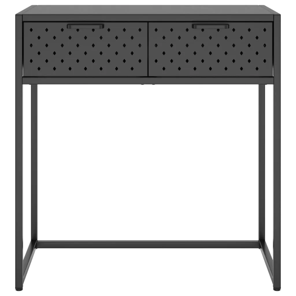 Console Table Entryway Table Hall Narrow Side Table with Drawer Steel