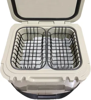 Cooler Basket Compatible with YETI Roadie 24, Dry Goods Wire Cooler Rack Storage Will Keep Smaller Items Dry and Stay Goods High for Roadie 24 Ice Chest Good to Hold Fruit, Utensils, etc