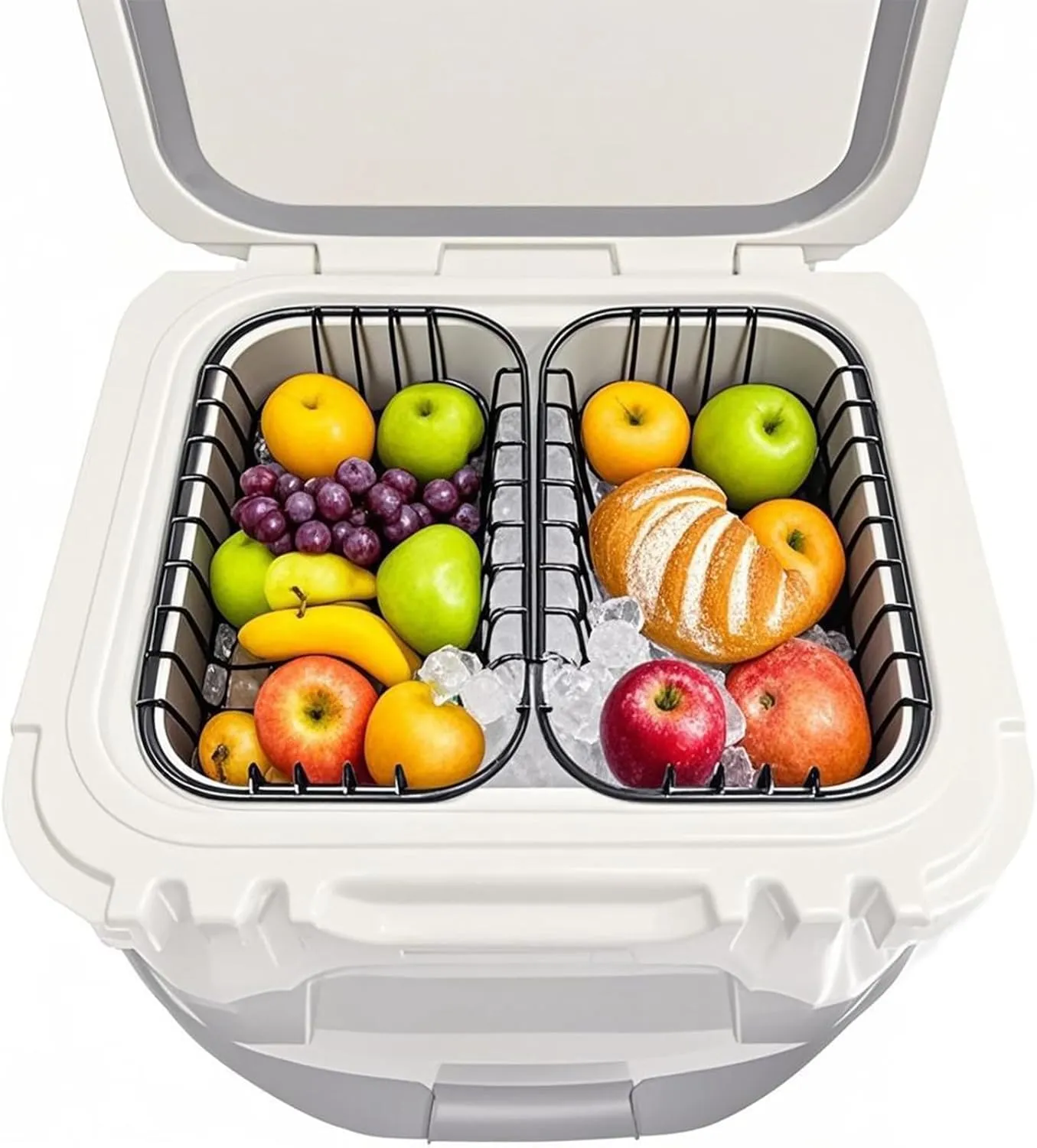 Cooler Basket Compatible with YETI Roadie 24, Dry Goods Wire Cooler Rack Storage Will Keep Smaller Items Dry and Stay Goods High for Roadie 24 Ice Chest Good to Hold Fruit, Utensils, etc