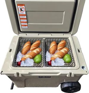 Cooler Basket for YETI Tundra Haul, YETI Roadie 48, YETI Roadie 60Compatible with Other lgloo Accessories Cooler Locks, Cooler Dividers, Ice etc,Cooler Basket Keeps Food Dry.