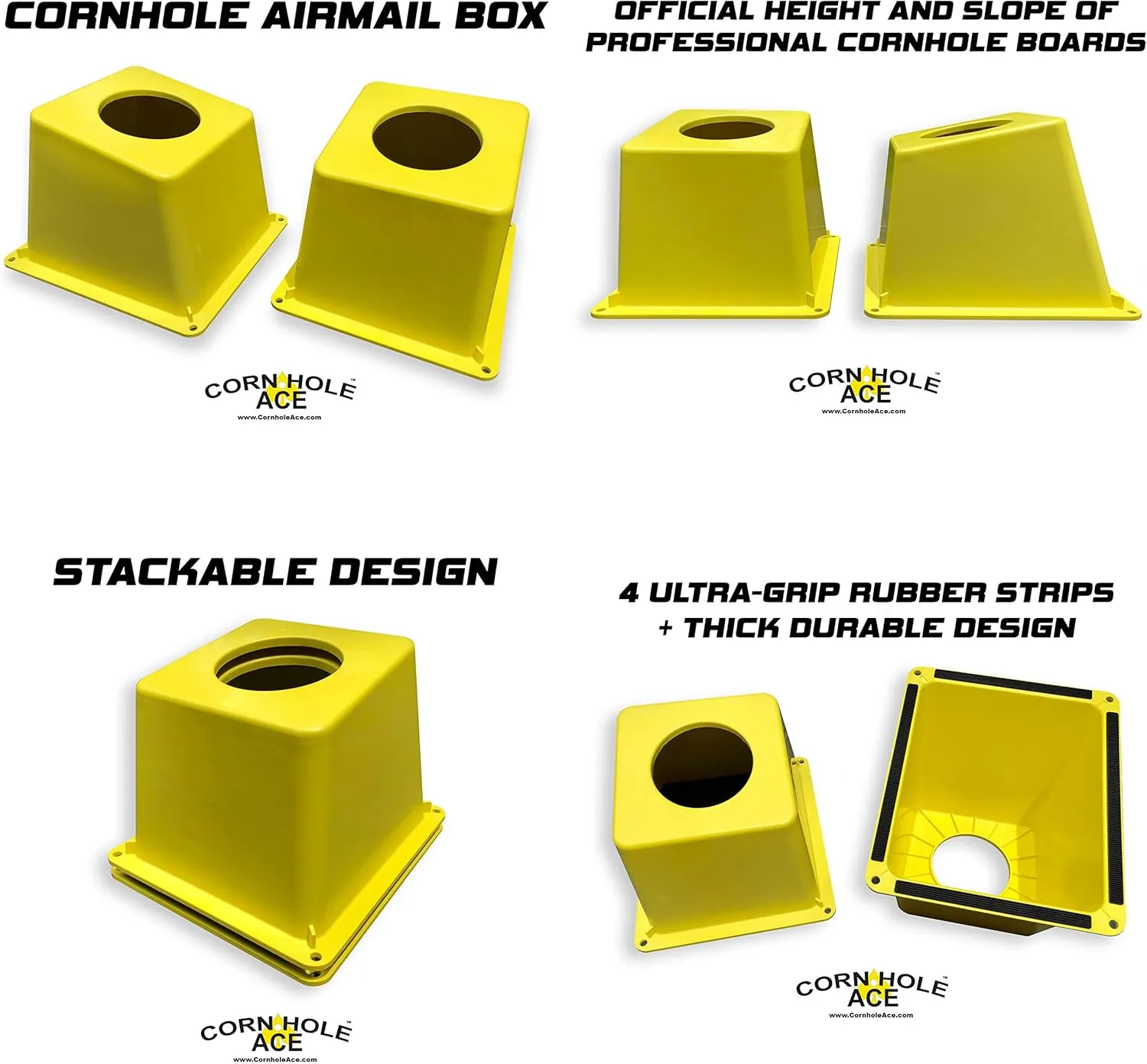 Cornhole Airmail Box Bag Pong - 12 Airmail Boxes - The Ultimate Cornhole Bag Pong Game Play Experience