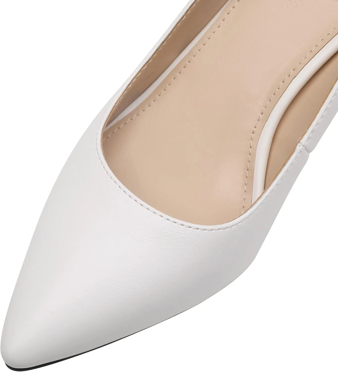 CosyFever 2.6 Inch Stiletto Pointed Toe Pumps Party Wedding Dressy Mid Heels Shoes