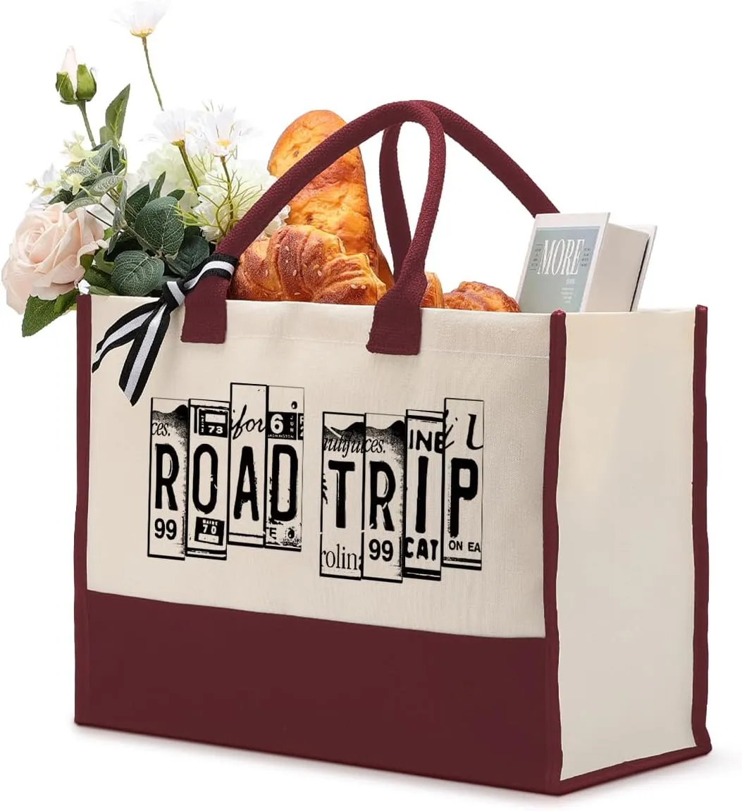 Cotton Canvas Tote Bag for Women, Canvas Tote Bag for Gifting, Canvas Bag Gift for Women Friend Her, Handbag Gift for Road Trip, Short Trip Gift, Canvas Tote Bag Aesthetic, Canvas Beach Bag A1