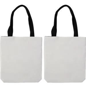 Craft Express 2 Pack Linen Sublimation Tote Bags – 15"x16" with White Panel