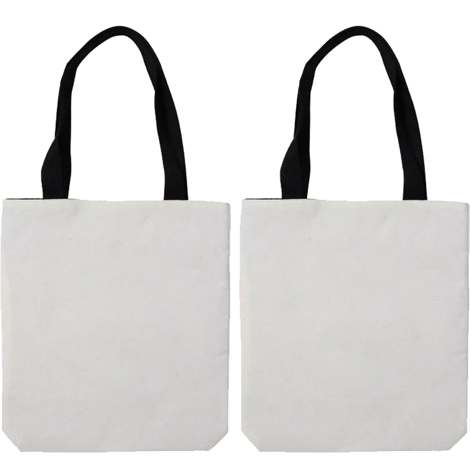 Craft Express 2 Pack Linen Sublimation Tote Bags – 15"x16" with White Panel