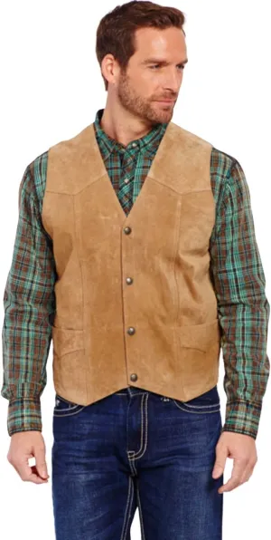 Cripple Creek Men's Suede Leather Vest - ML3061 X- US