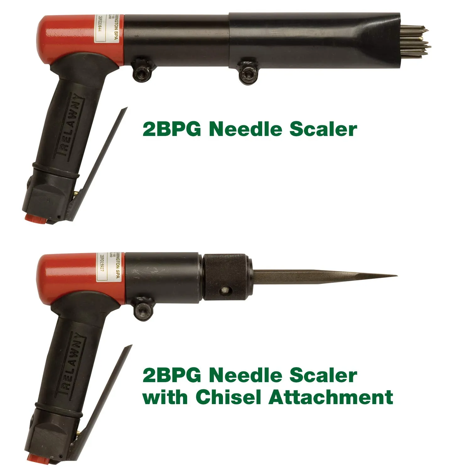 CS Unitec | 2BPG Needle and Chisel Scaler Kit | 19 Needle Air Chisel | Professional Grade 3000 BPM Pistol Grip | Air Power 5.5 CFM - 199.3121
