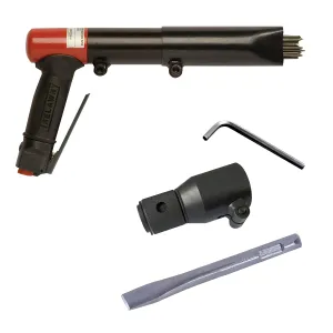 CS Unitec | 2BPG Needle and Chisel Scaler Kit | 19 Needle Air Chisel | Professional Grade 3000 BPM Pistol Grip | Air Power 5.5 CFM - 199.3121