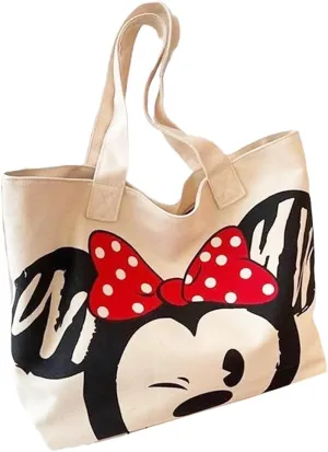 Cute Tote Bag gift bag Party favor, Canvas Tote Bag for Women, Reusable Canvas Tote Bag, Cute Tote Bags for Work Beach Travel with Zipper and Inner Pocket