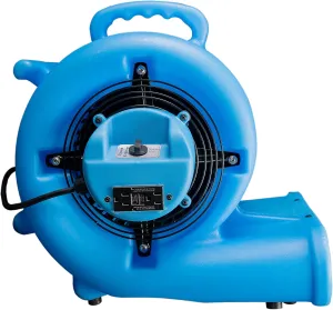 Danby DBSF05021UD51 1/2 HP Air Mover in Blue Adjustable 3 speed fan, 2900 CFM 2 power outlets, ability to create a ‘daisy chain’