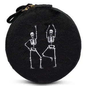 Dancing Skull Jewelry Zip Case