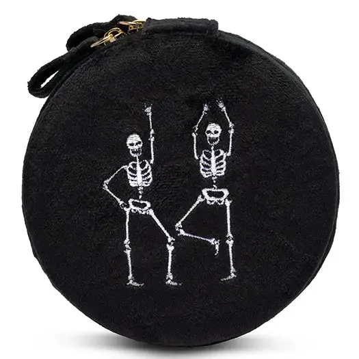 Dancing Skull Jewelry Zip Case