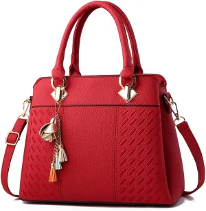 Dayfine Handbags for Women Top Handle Purse Faux Leather Satchel Bags Stylish Tote Bags Shoulder Crossbody Bag Ladies Handbag