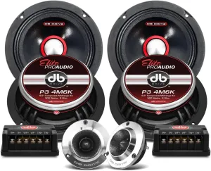 DB Drive P3-4M6K 6.5″ PRO Audio Midrange Component Speakers