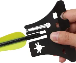 DEEPOWER Broadhead Wrench Nock Adjustment Multi Arrow Shaft Tool Arrow Vanes Fletchings Remover，Bow Hunting Target Archery Shooting Tool