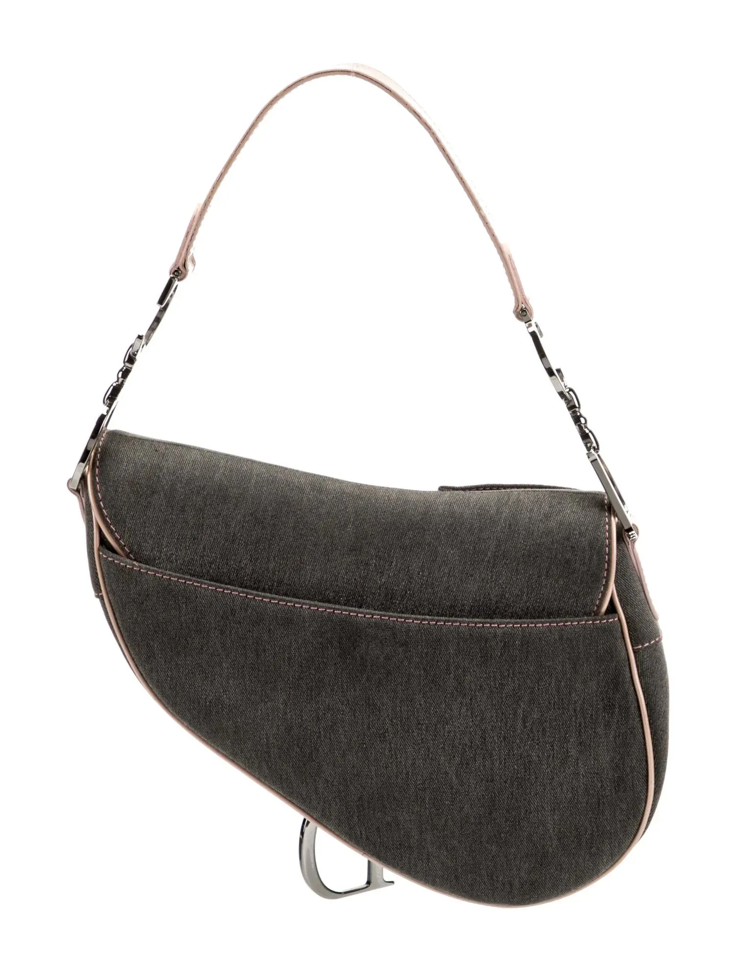 DIOR denim saddle bag