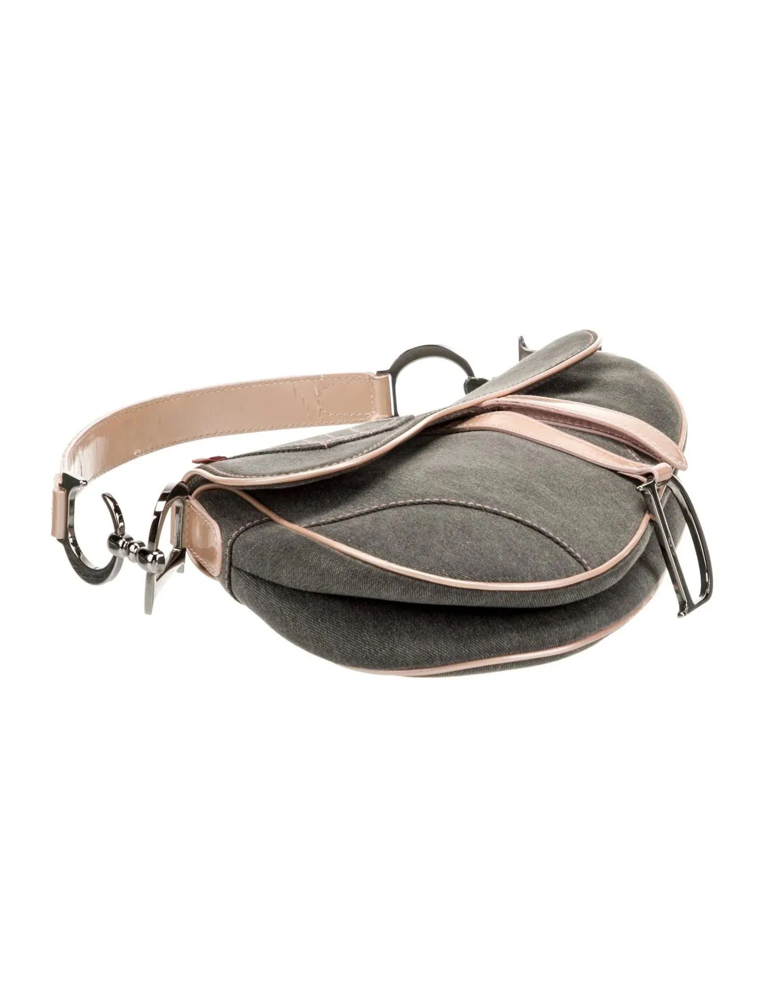 DIOR denim saddle bag