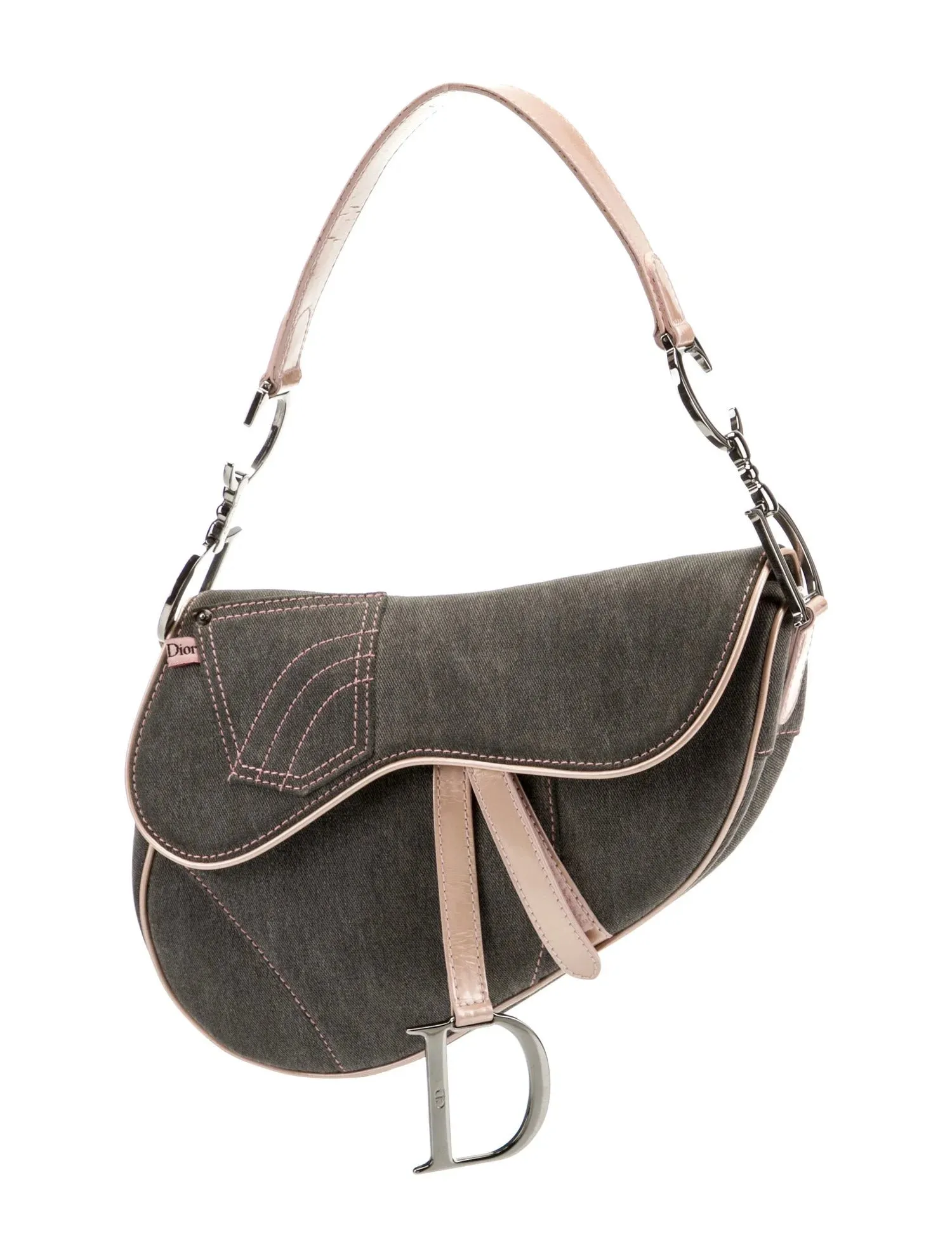 DIOR denim saddle bag
