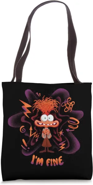Disney and Pixar’s Inside Out 2 Emotions Anxiety I’m Fine Tote Bag