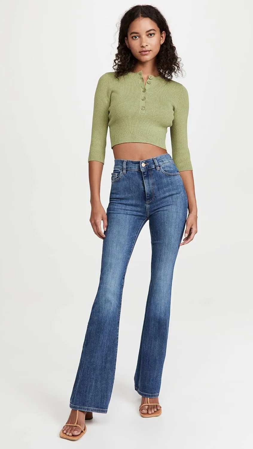 DL1961 Women's Bridget Boot High Rise Instasculpt Jeans