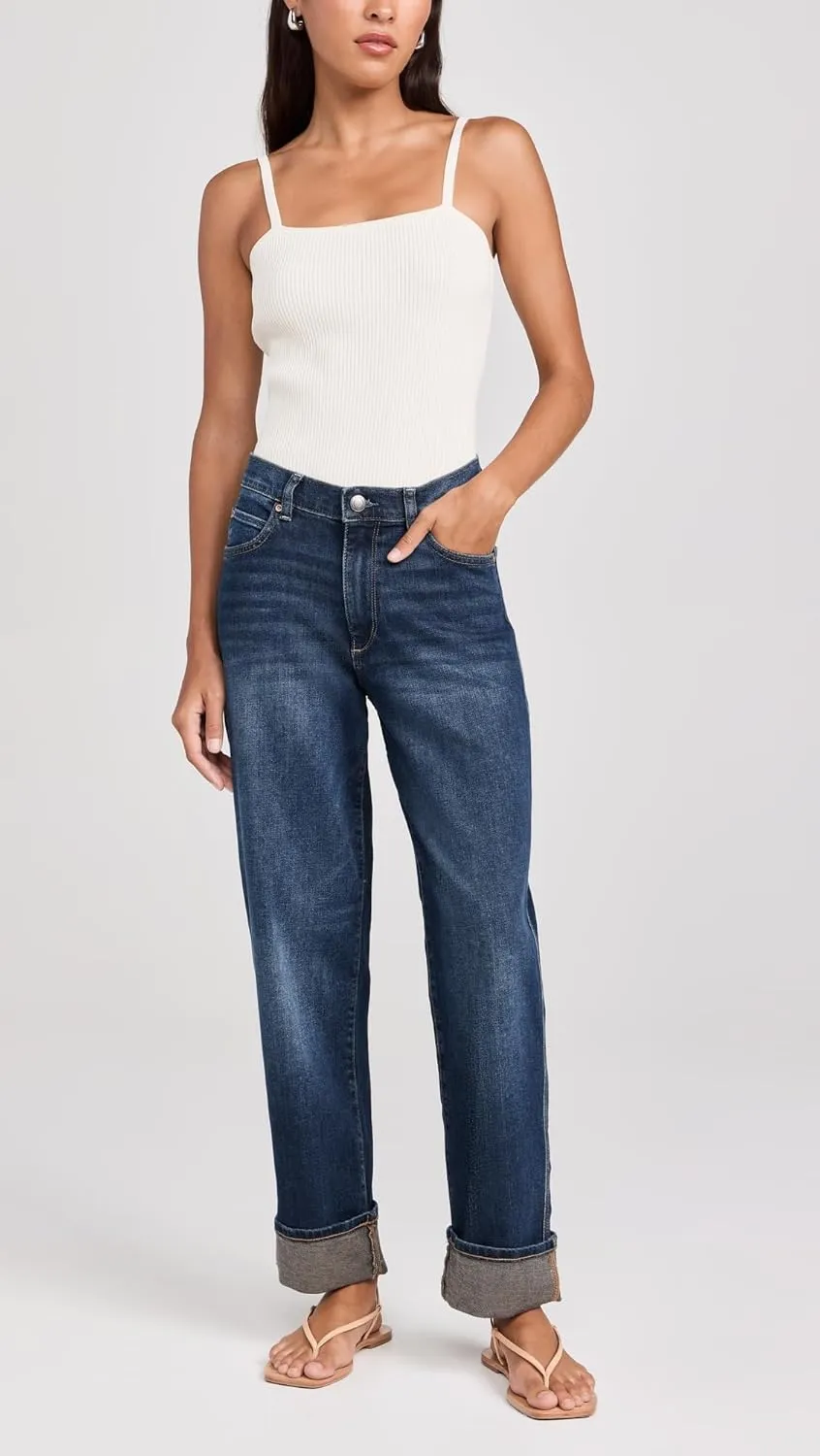 DL1961 Women's Thea Boyfriend: Relaxed Tapered Jeans