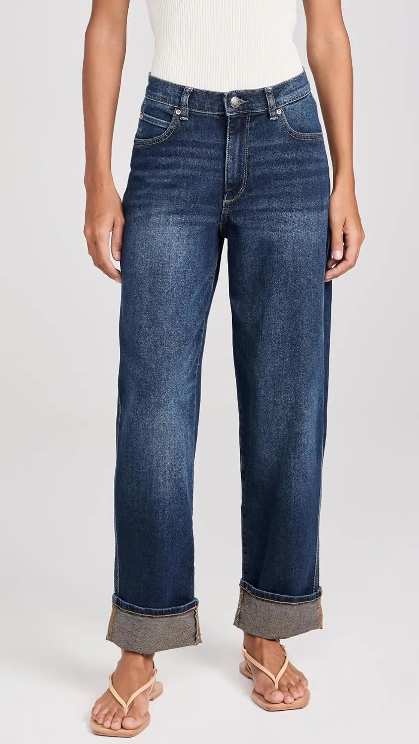 DL1961 Women's Thea Boyfriend: Relaxed Tapered Jeans