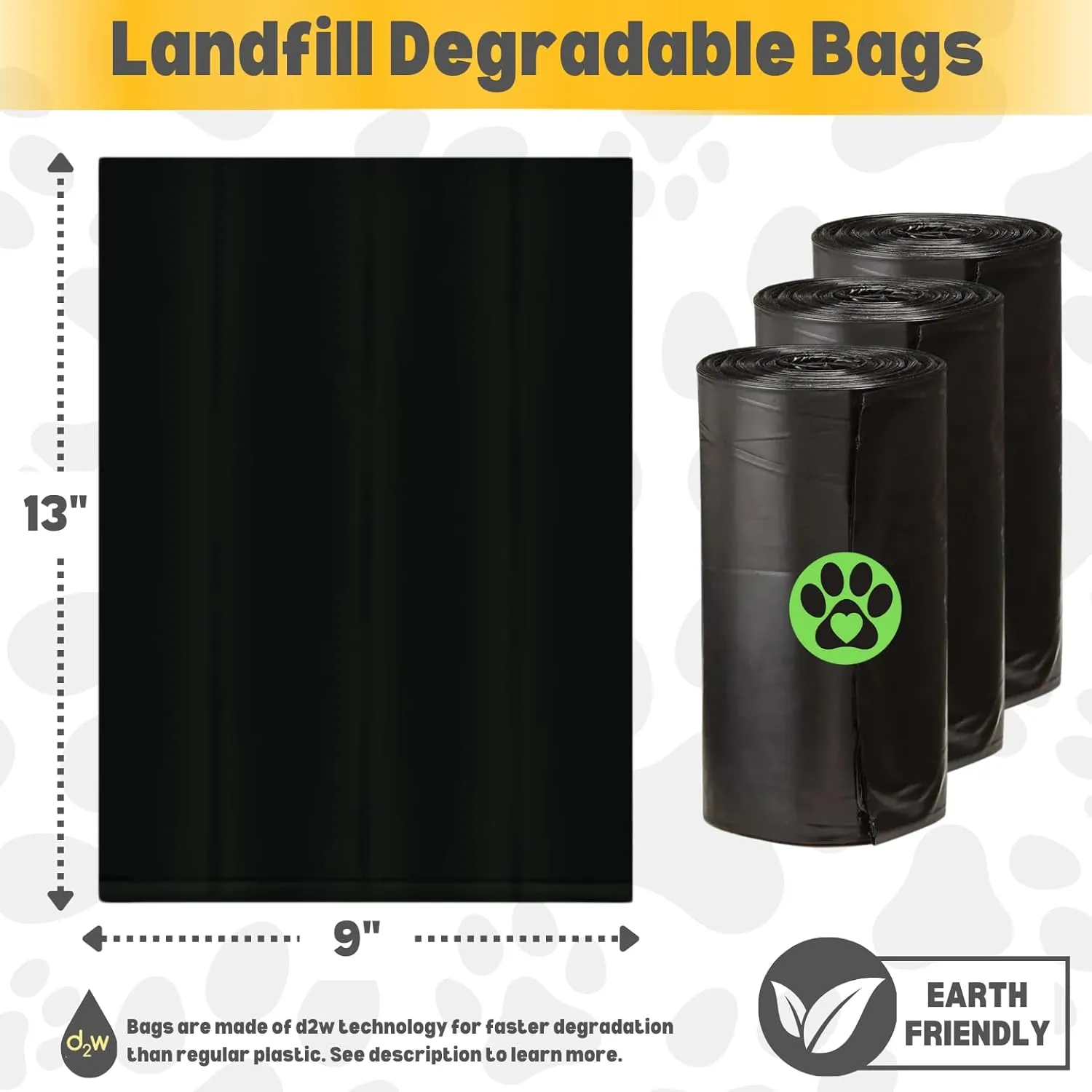 Dog Poop Biodegradable Black Bags with Dispenser (700 Bags) Eco-friendly doggy poop bags Pickup Bag 35 Refill Rolls Eco Dog Waste Bags Cat Litter Clamps & Poop Bags (35 Rolls, Uscented)