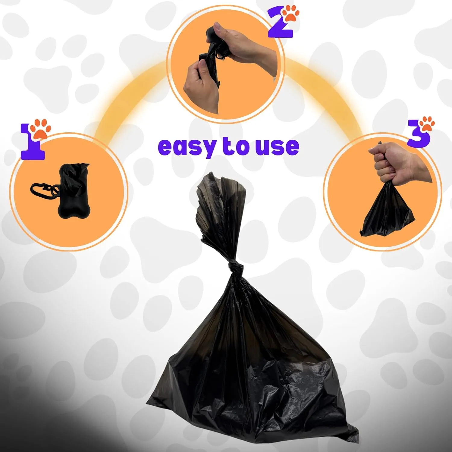 Dog Poop Biodegradable Black Bags with Dispenser (700 Bags) Eco-friendly doggy poop bags Pickup Bag 35 Refill Rolls Eco Dog Waste Bags Cat Litter Clamps & Poop Bags (35 Rolls, Uscented)