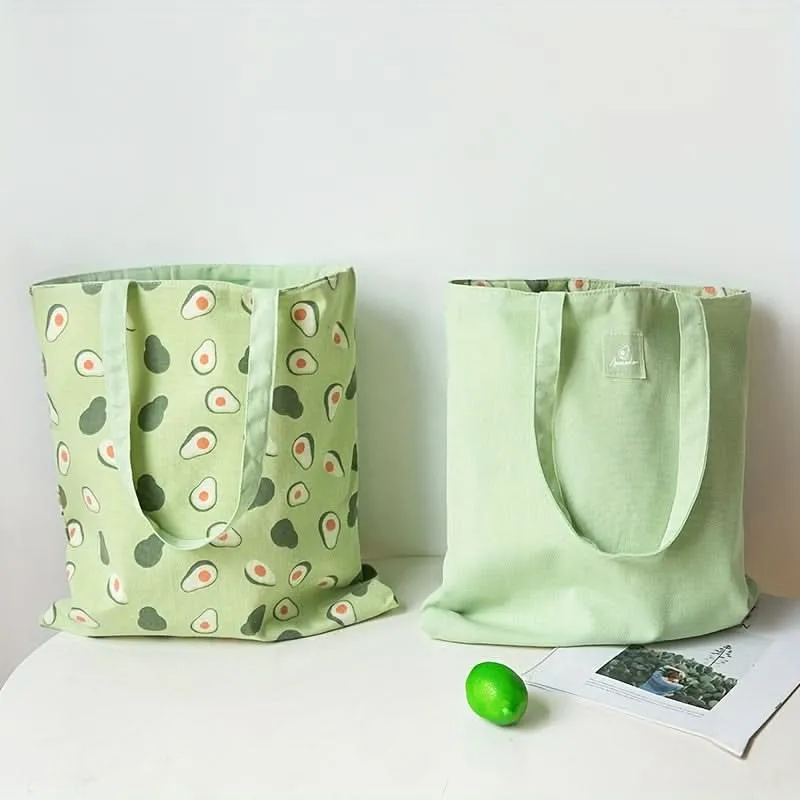 Double-Sided Reusable Tote Bag – Lightweight Eco Carryall