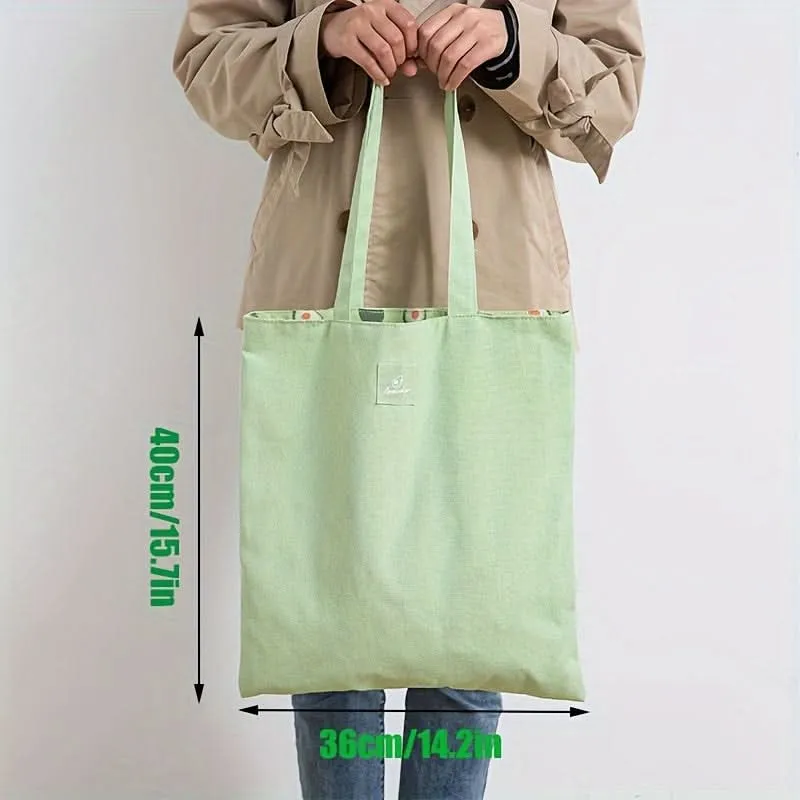 Double-Sided Reusable Tote Bag – Lightweight Eco Carryall