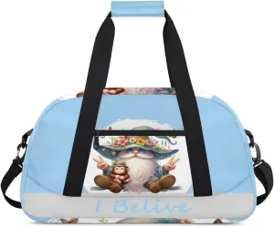 Duffle Bag Blue Dwarf Cute PersonalizedGym Bag Travel Bag Luggage Bag Waterproof Lightweight Sports for Dance Gymnastics Cheers Soccer Wrestling Hospital, for Weekender Overnight