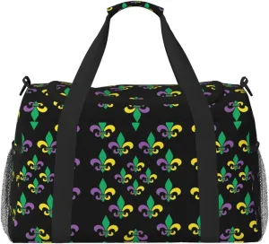 Duffle Bag For Travel Mardi Carnival Travel Bag Carry On Bag For Womens Mens Gym Weekender Overnight Trips